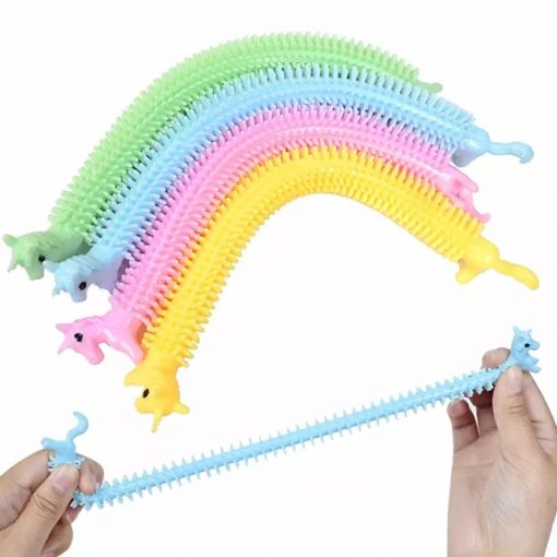 2 Pcs Unicorn Stretch String TPR Rope Anti Stress Toys Pressure Relief Toy Fidget Autism Vent 2 - Monkey Noodle