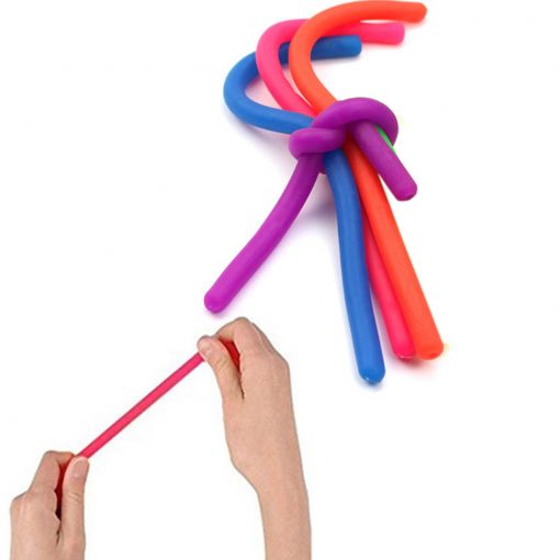 4pcs Monkey Noodles Decompression Toy Decompression Toy Sensory Fidget Stress Stretchy String Toy For Kids And - Monkey Noodle