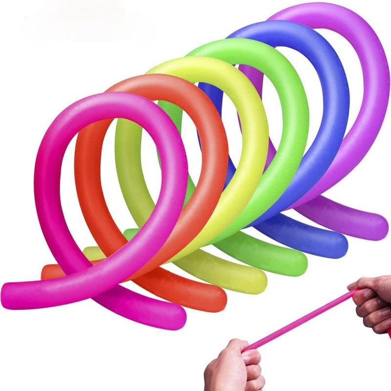 +3 YO 6PCS Monkey Noodle Fidget Stress Reliever Toy For Adults & Kids 