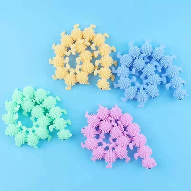 4 String Worms Monkey Noodle Fidget Toy for Stress Relief