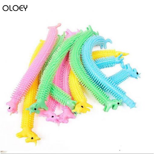 Kawaii Unicorn Figet Toys Monkey Noodles Antistress Hand Small Gift Squishy Toys For Children With Bracelets 2 - Monkey Noodle