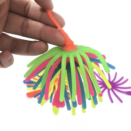 Monkey Noodles Fidget Toy Stretchy String Puffer Balls For Kids Autism Sensory Therapy Objet Satisfaisant Anti 3 - Monkey Noodle