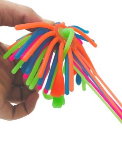 Monkey Noodles Fidget Toy Stretchy String Puffer Balls For Kids Autism Sensory Therapy Objet Satisfaisant Anti 5 - Monkey Noodle